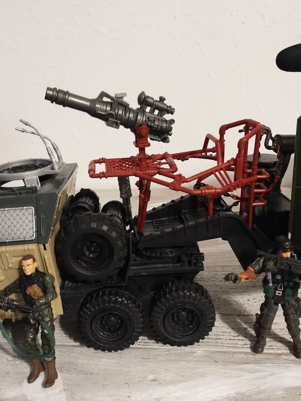 Military Transport Playset - Green and Red Tactical Truck